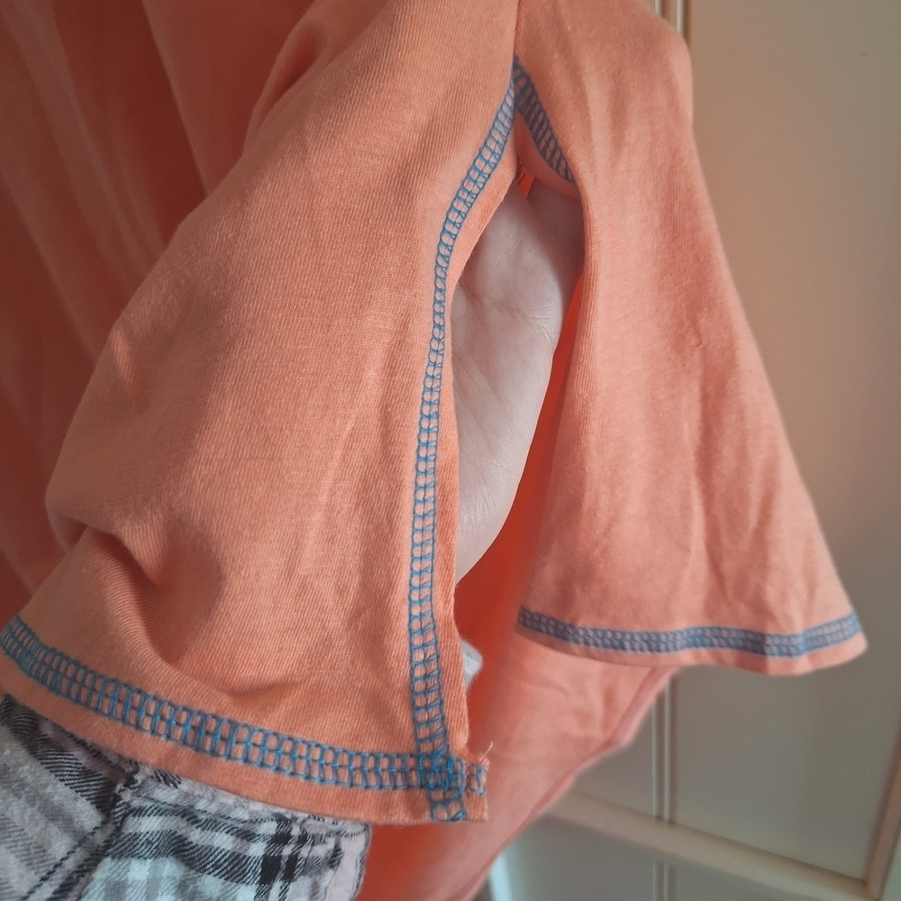 Rene Rofe Orange and Blue Seashell Sleepwear - Picture 5 of 11